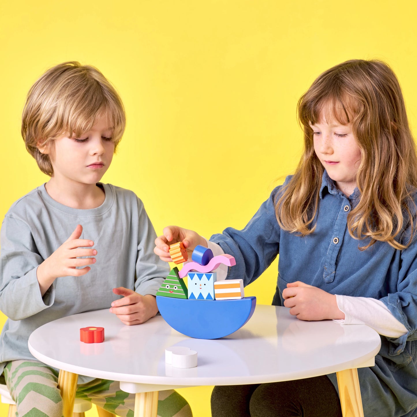 Teeter Totter Shapes Wood Balance Game