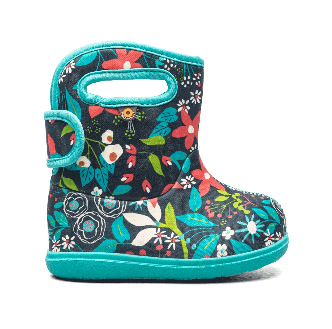 Baby Bogs II Cartoon Flower Waterproof Boots