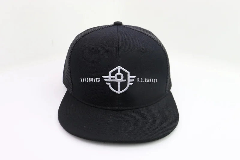 Nine O'Clock 6 Panel Snapback Hat Vancouver B.C. Canada