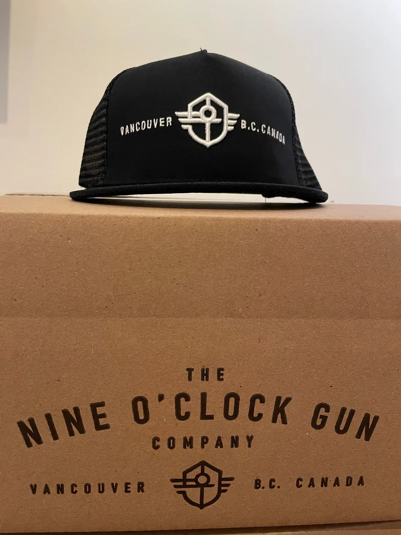 Nine O'Clock 6 Panel Snapback Hat Vancouver B.C. Canada