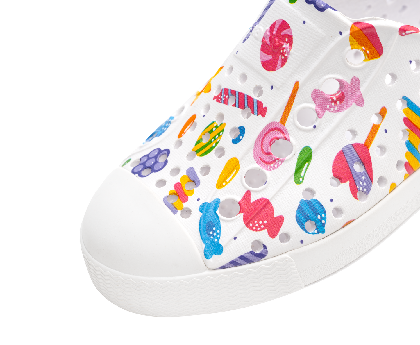 Native - Jefferson Print Kids - Shell white/ Shell White/ Retro Candy