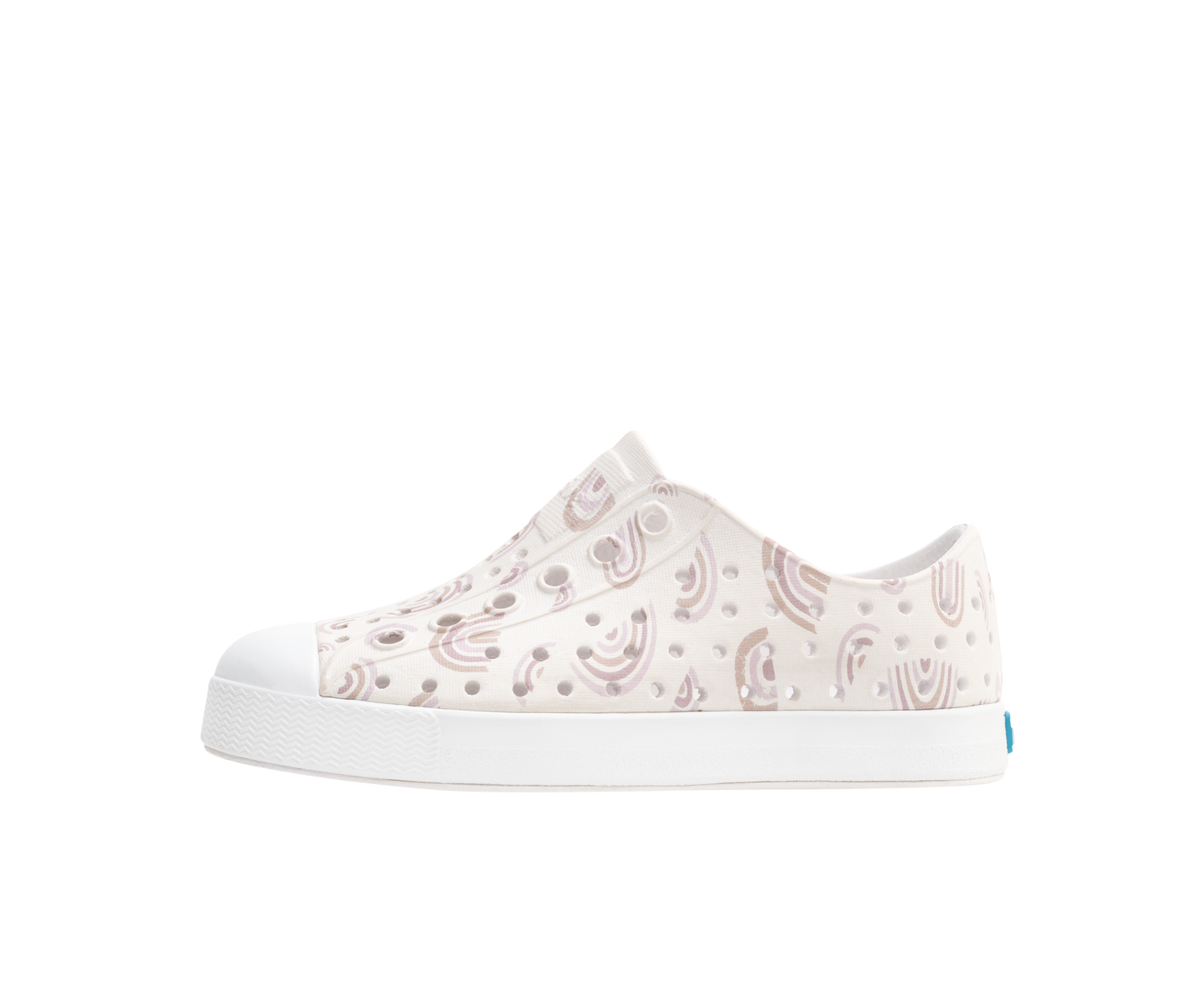 Native - Jefferson Print Kids - Shell White / Shell White / Barely Flax Rainbow