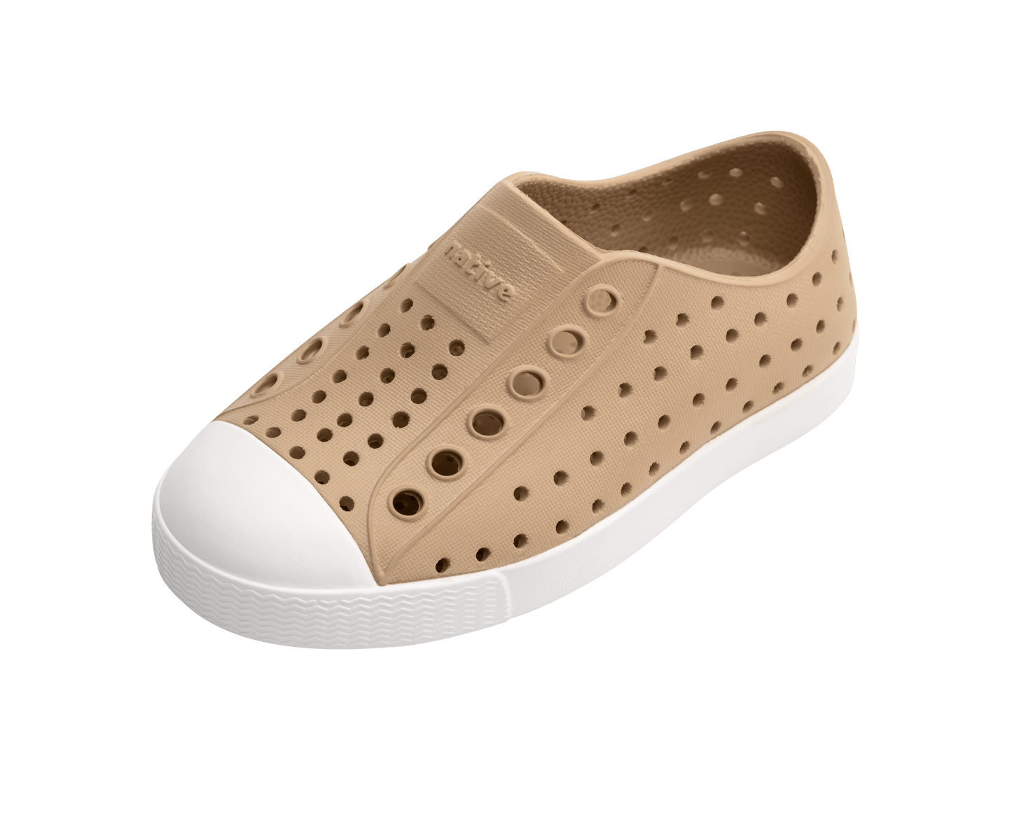 Native Shoes Jefferson Kids - Flax Tan / Shell White