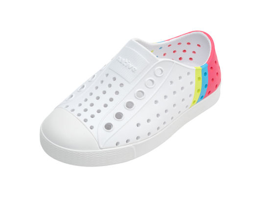 Native Shoes Jefferson Block Kids Shell White / Dazzle Maria Celery Block