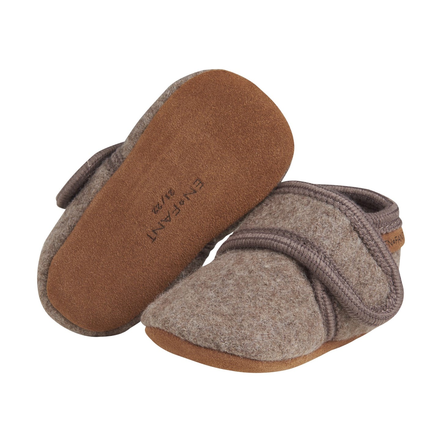 En Fant - Baby Wool Slippers (Walnut)