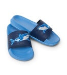 Hatley - Deep Sea Sharks Slide On Sandals - Parisian Blue