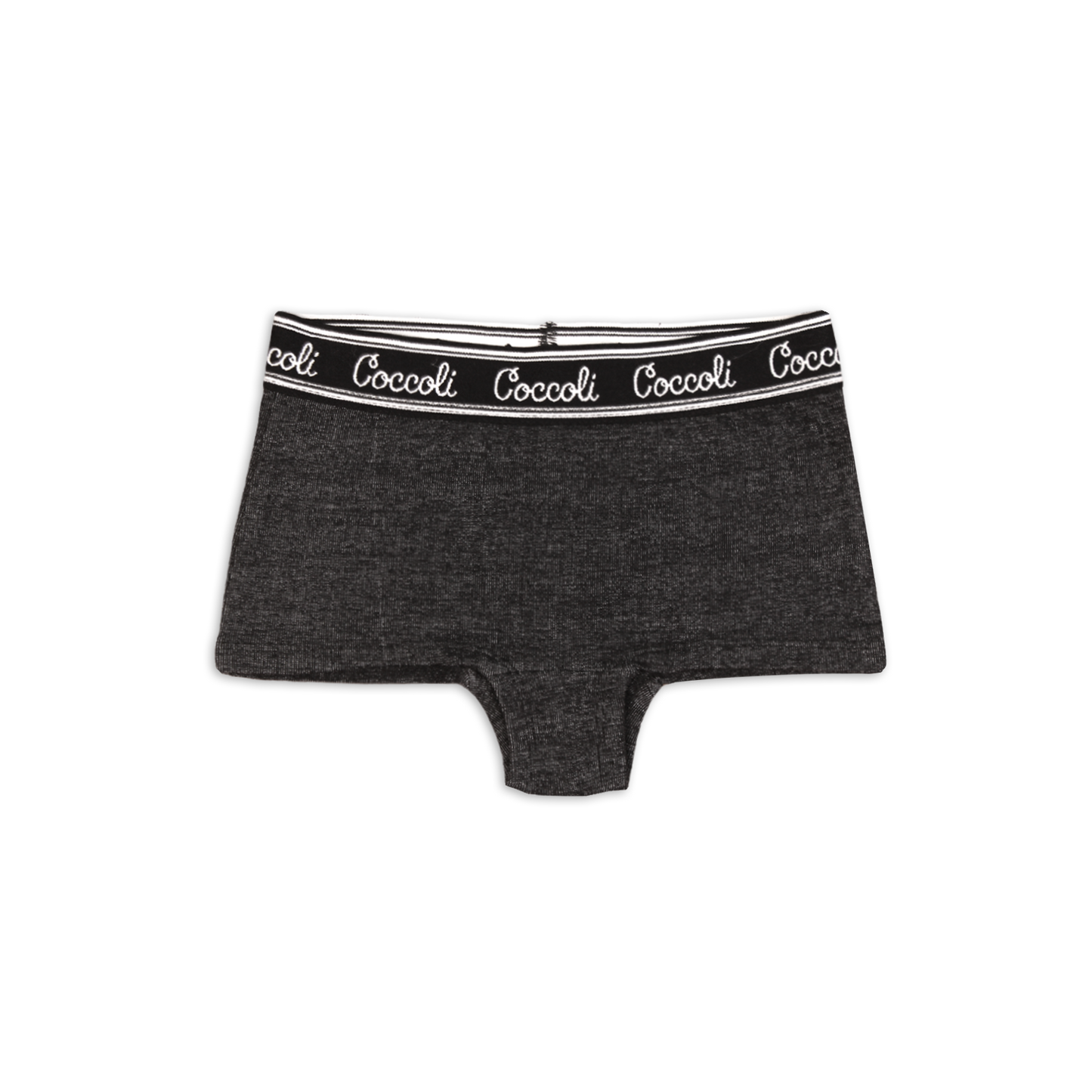 Coccoli - Cotton Girl Boxer Brief - Black Denim