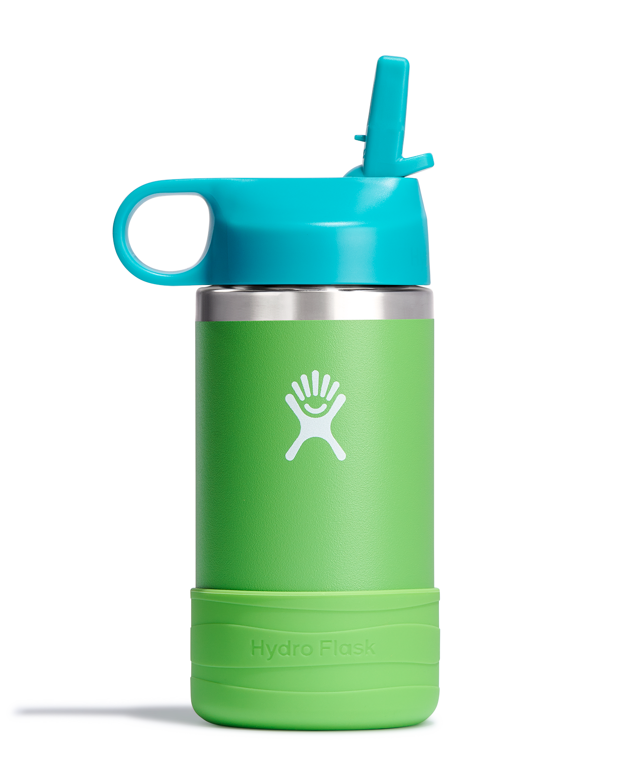 Hydro Flask - 12 OZ Kids Wide Mouth Straw Cap And Boot Grass