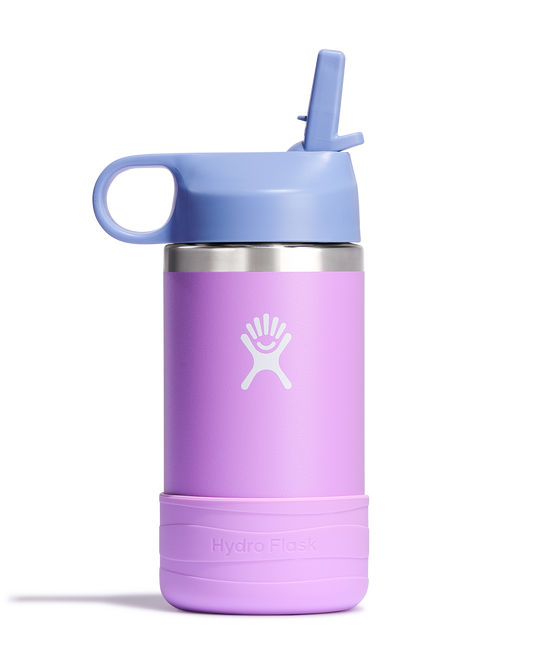 Hydro Flask - 12 OZ Kids Wide Mouth Straw Cap And Boot Anemone