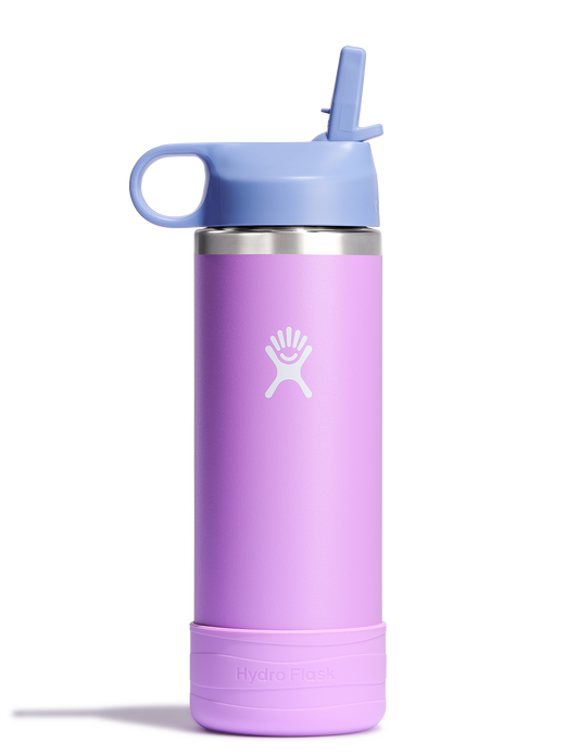 Hydro Flask - 18 OZ Kids Wide Mouth Straw Cap And Boot Anemone