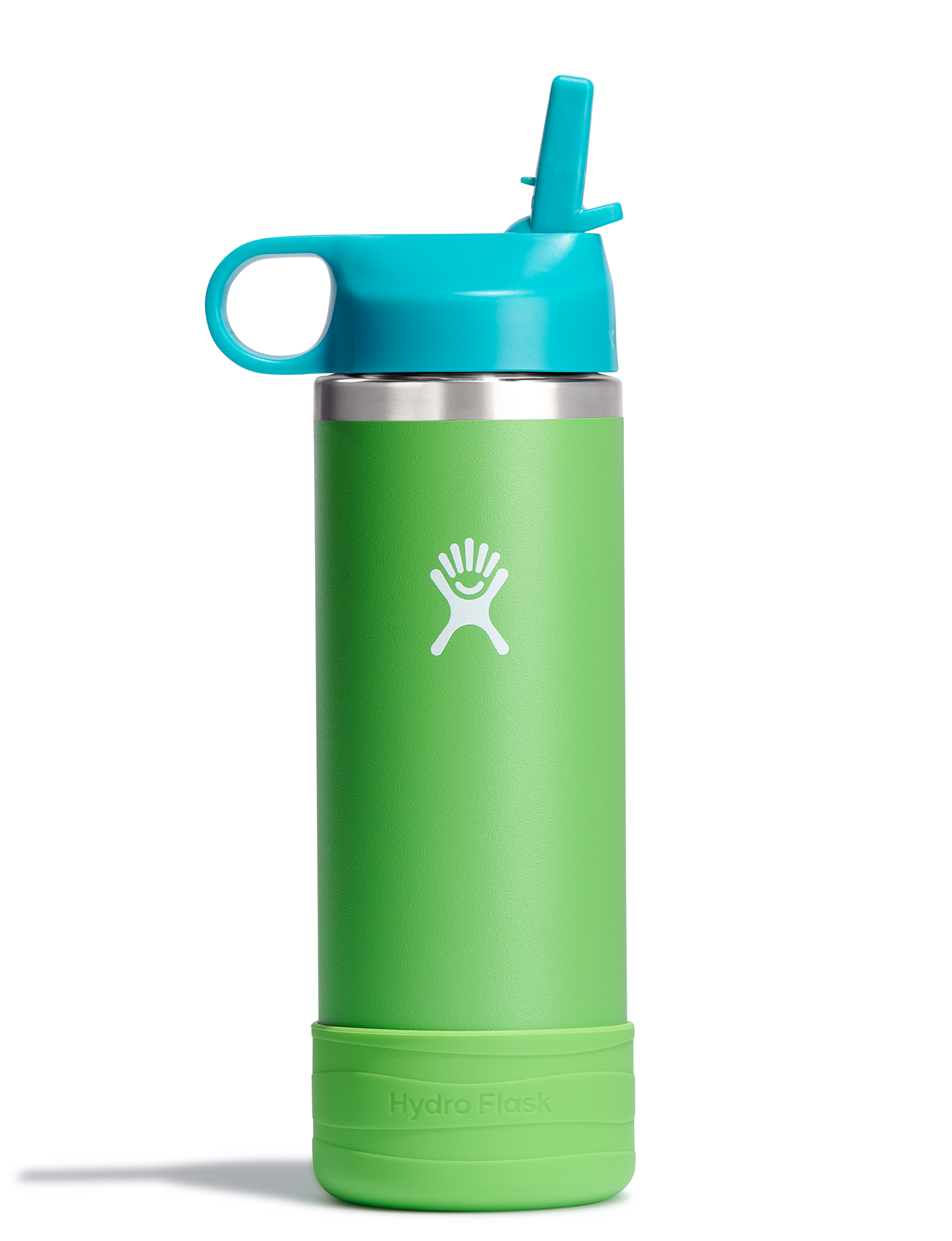 Hydro Flask - 18 OZ Kids Wide Mouth Straw Cap And Boot Grass