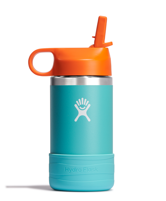 Hydro Flask - 12 OZ Kids Wide Mouth Straw Cap And Boot SeaSpray