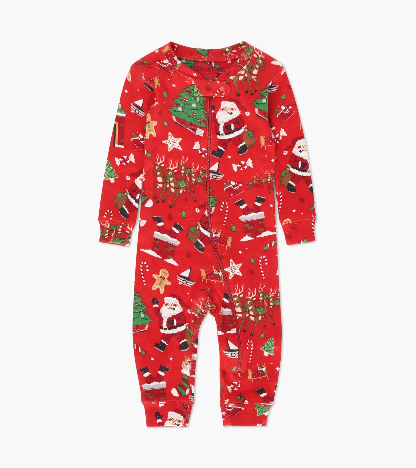 Red Twas The Night Before Christmas -Baby Coverall & Book Box