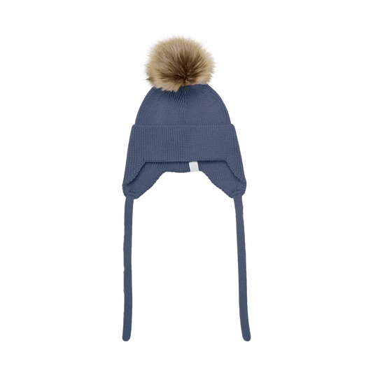 Color Kids - BABY HAT W. DETACHABLE POM POM