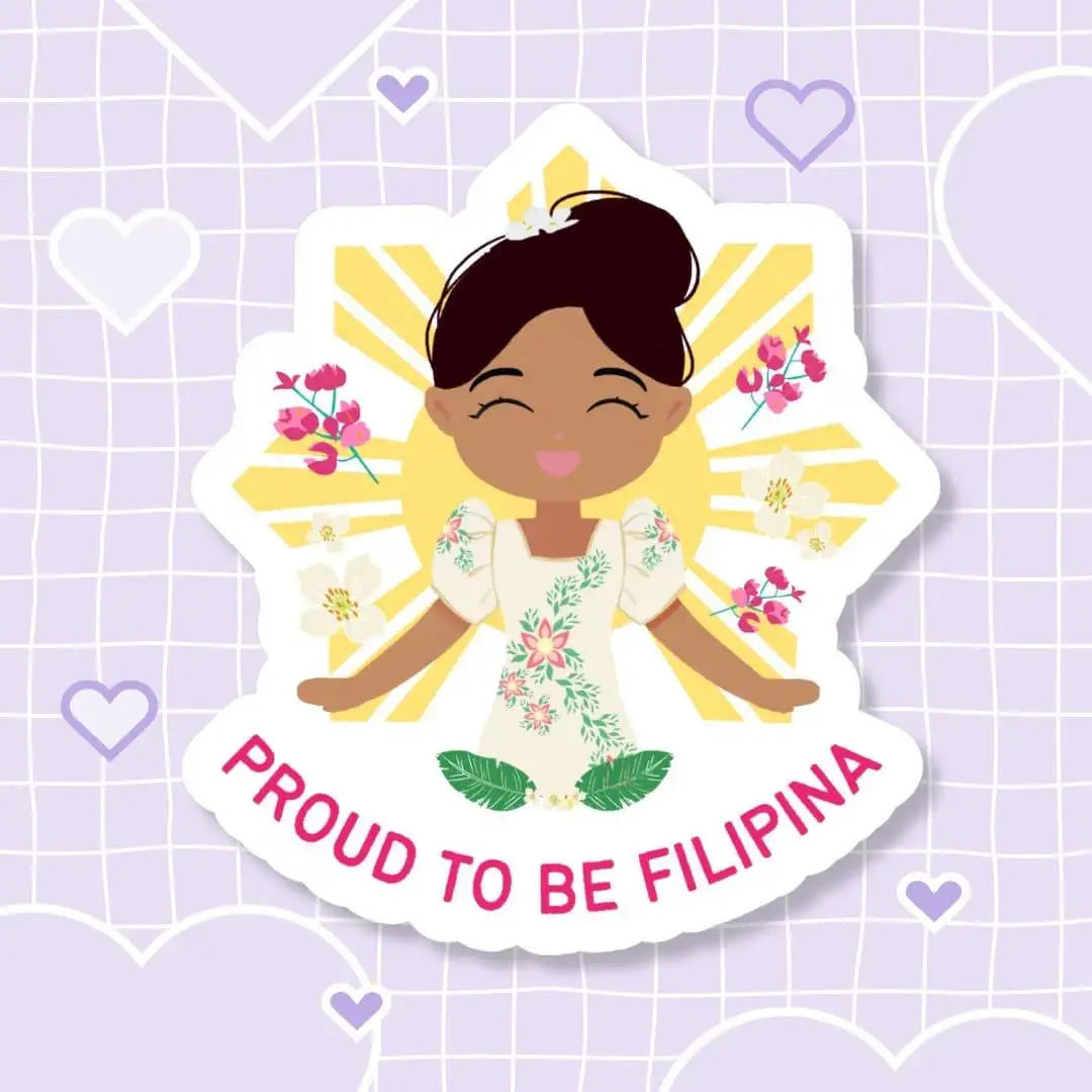 Joeydolls-Proud to be Filipina Die-Cut Sticker