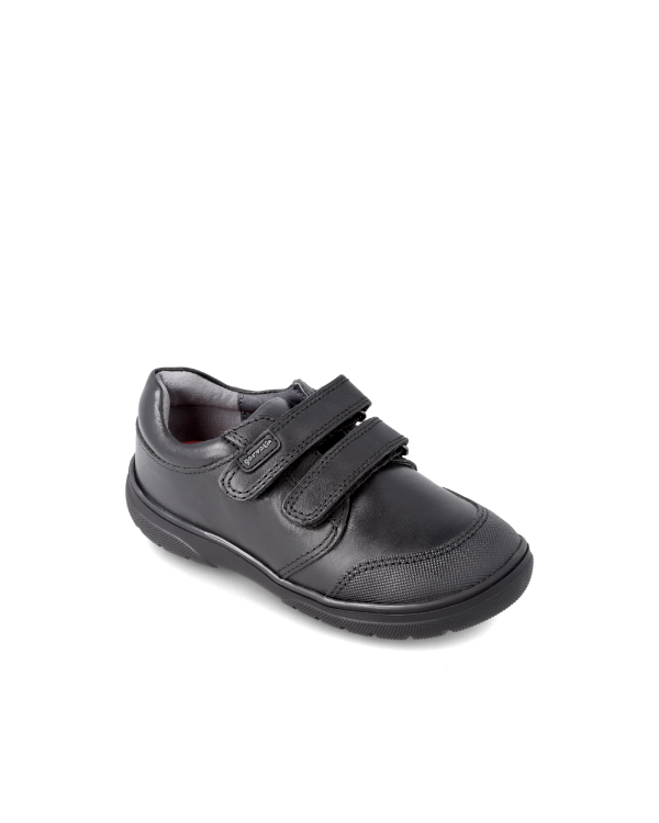 Garvalin Black School Shoes