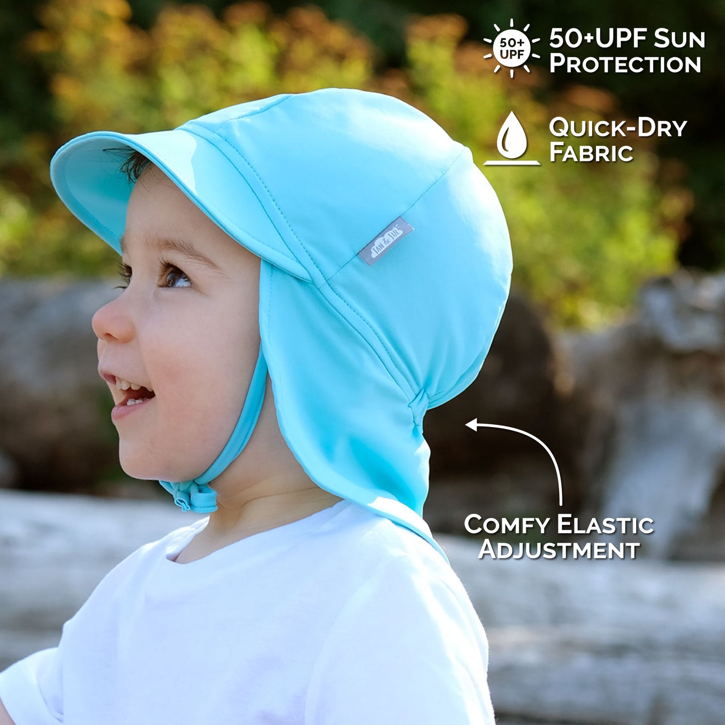 Jan & Jul UV Baby Cap - Blue Whale