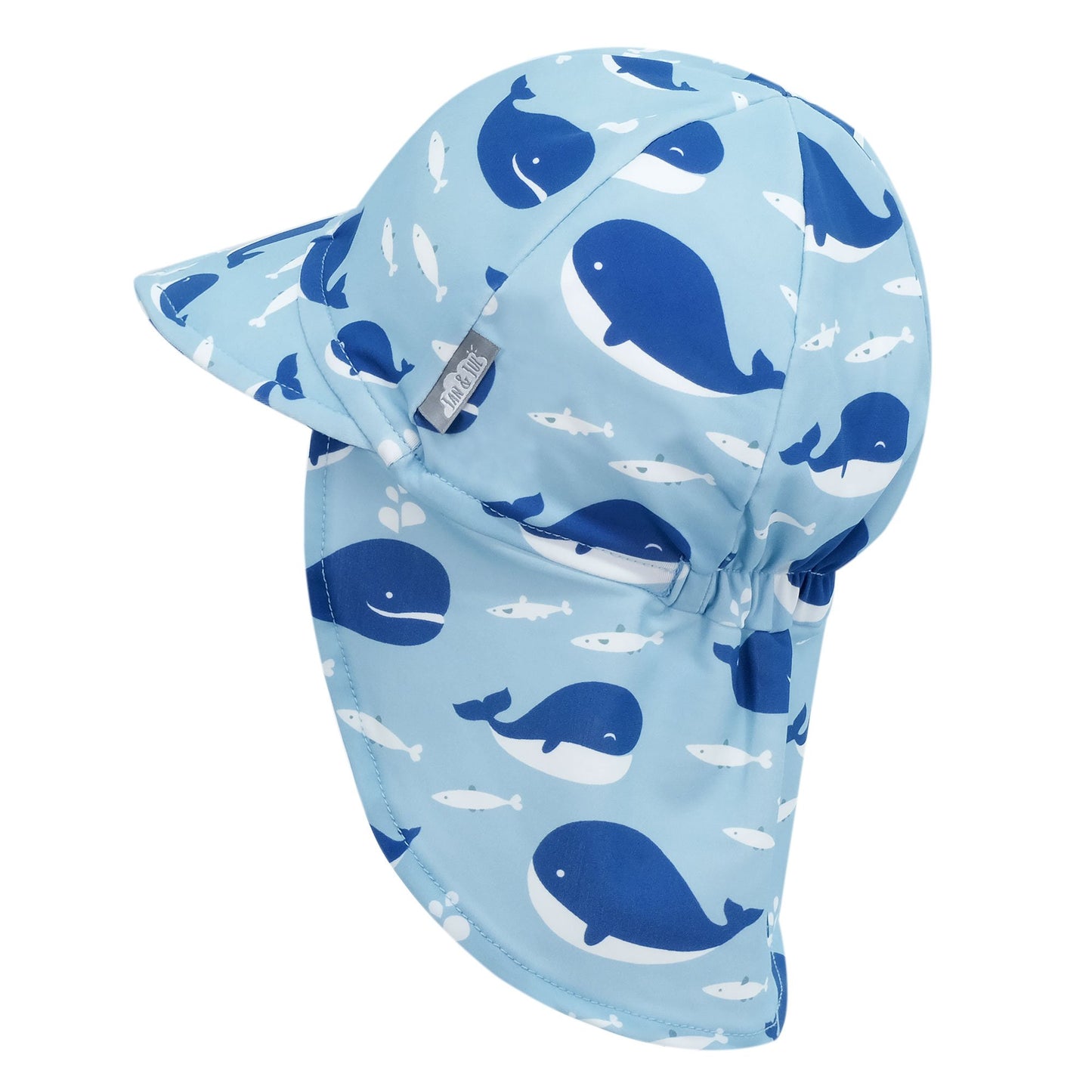 Jan & Jul UV Baby Cap - Blue Whale