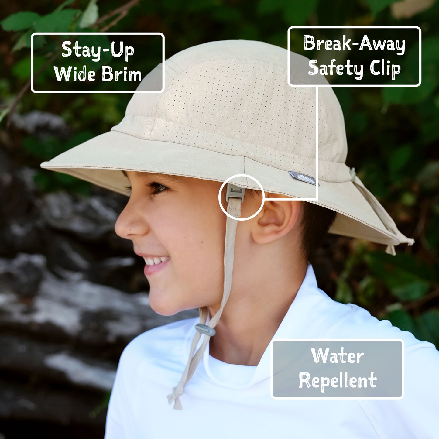 Jan & Jul  Kids SunLite Hat | Wheat