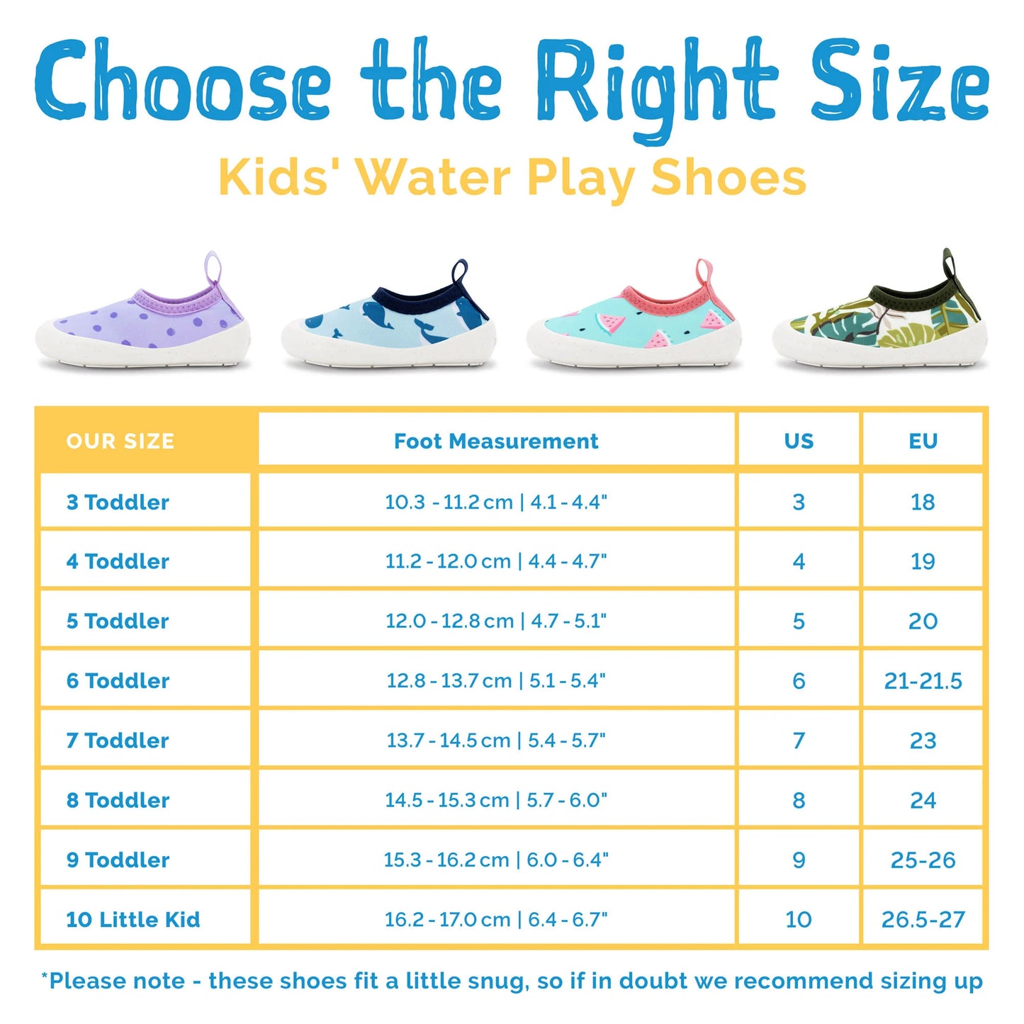 Jan & Jul Kids Water Shoes | Summer Citrus