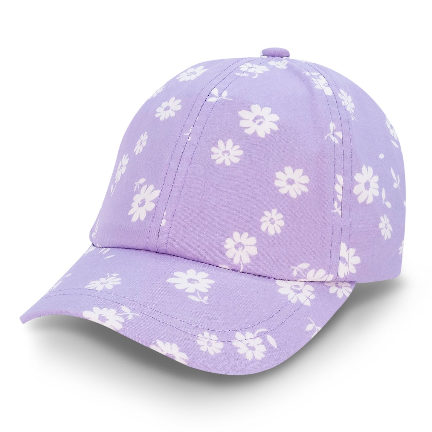 Jan & Jul Lite Xplorer Cap (6 panel cotton) - Purple Daisy