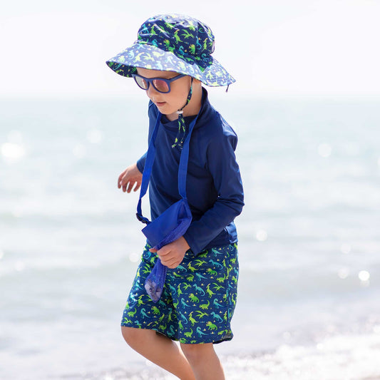 Jan & Jul - UV Swim Shorts - Dinoland