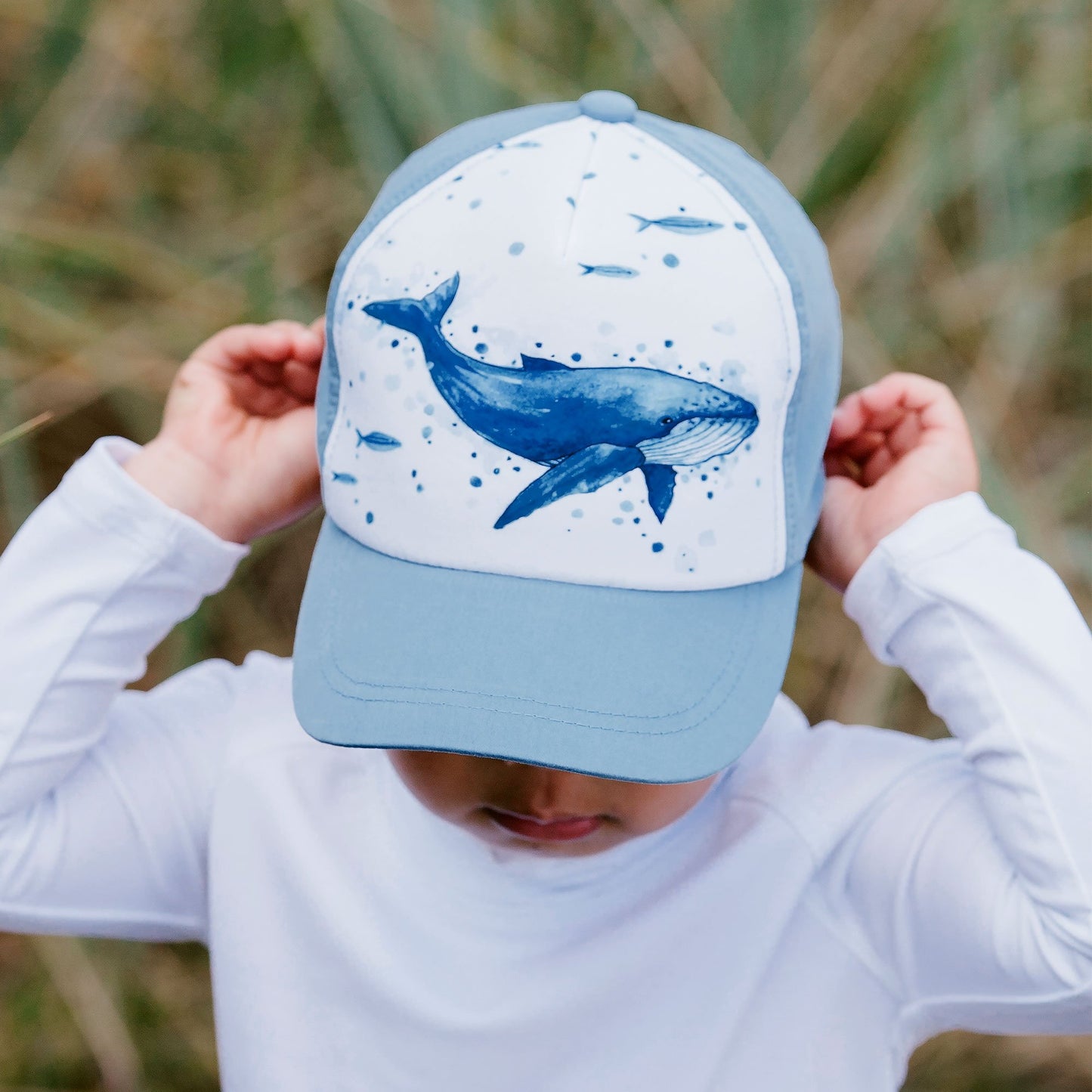 Jan & Jul UV Xplorer Cap (5 panel UV) - Humpback Whale