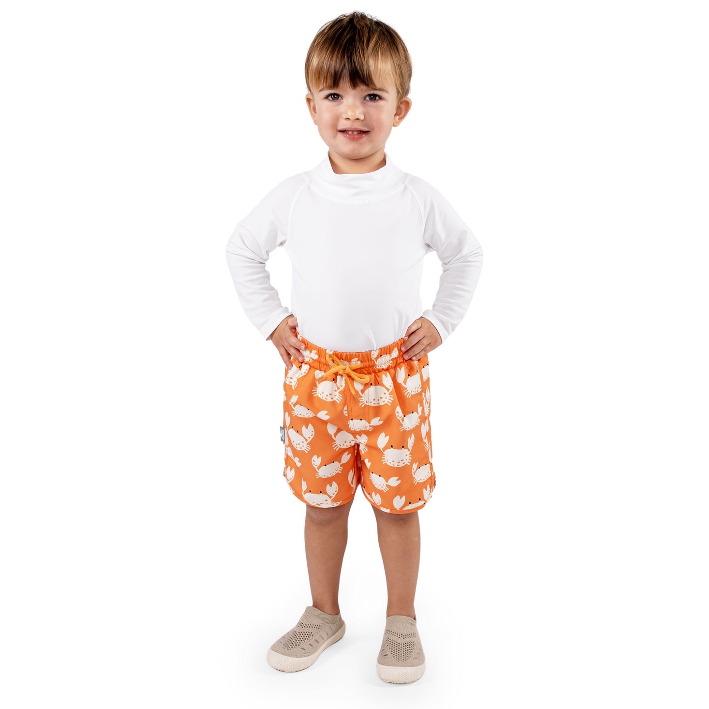 Jan & Jul - UV Swim Shorts - Crabby Crab