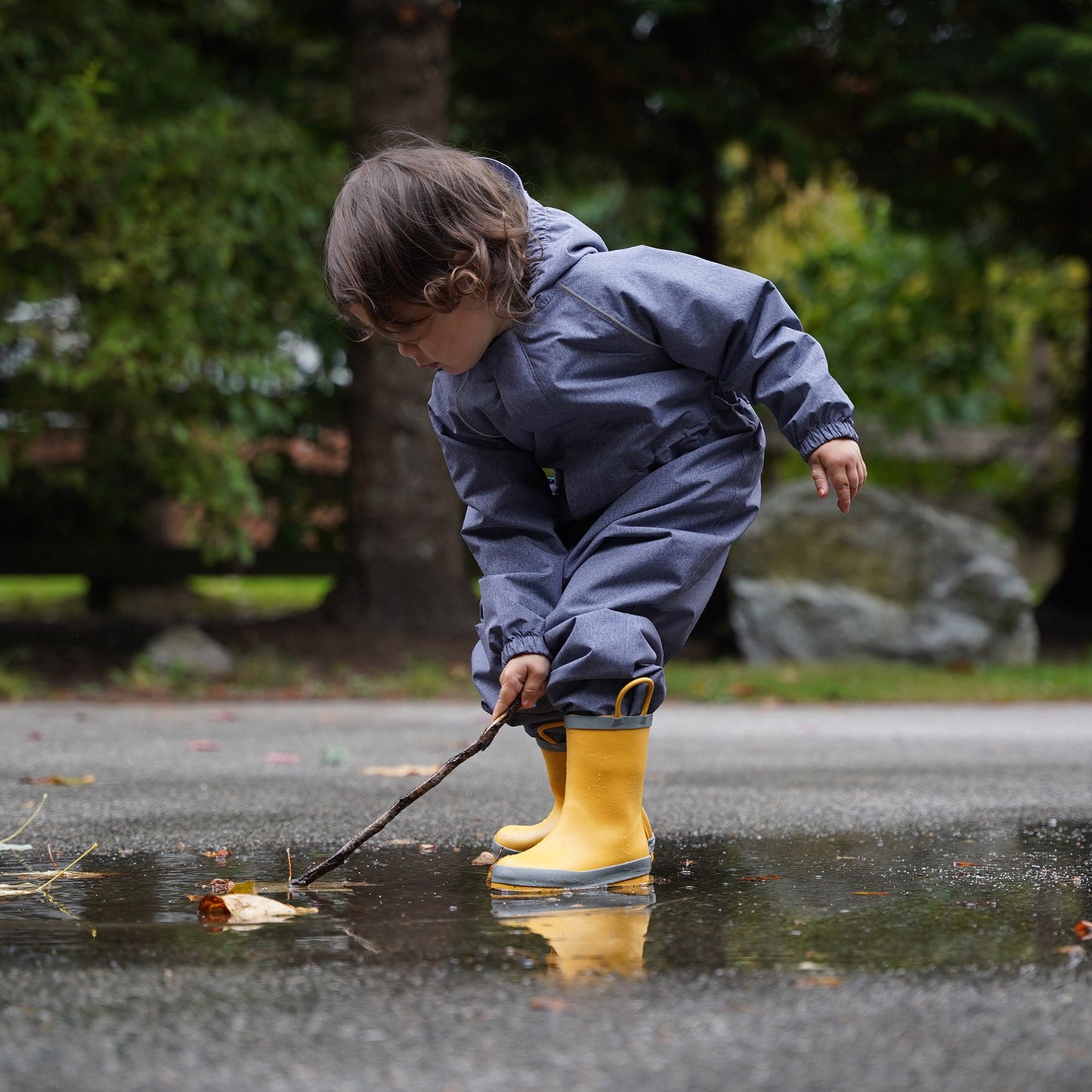 Jan & Jul- Kids Rubber Rain Boots | Yellow