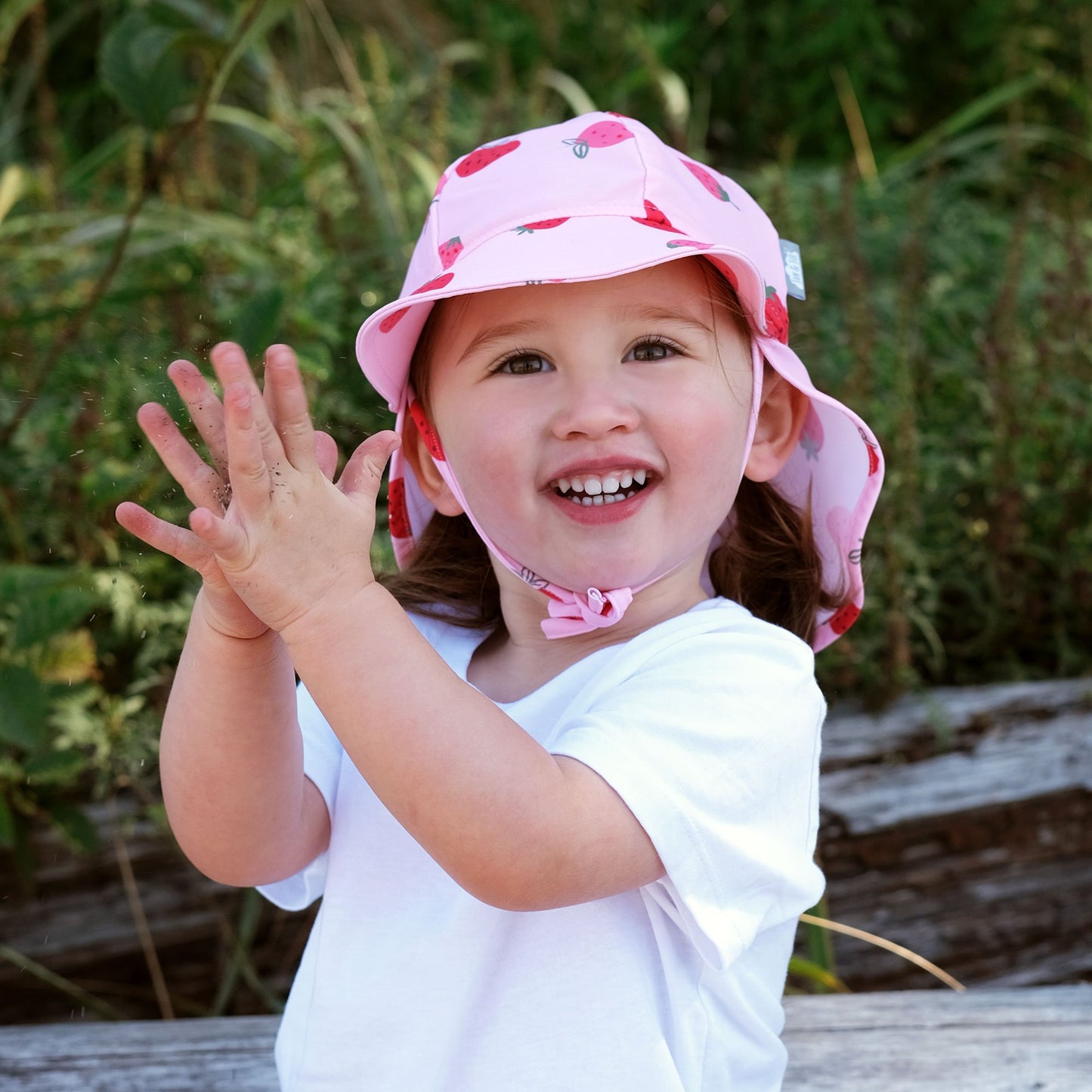 Jan & Jul UV Baby Cap -Pink Strawberry