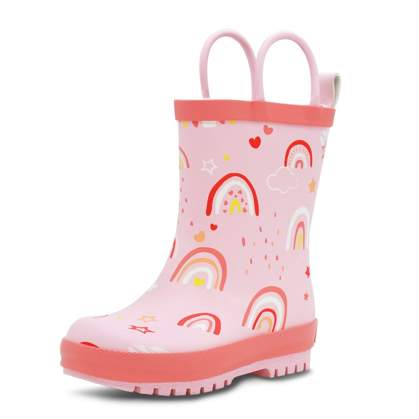 Jan & Jul- Kids Rubber Rain Boots | Pink Rainbow