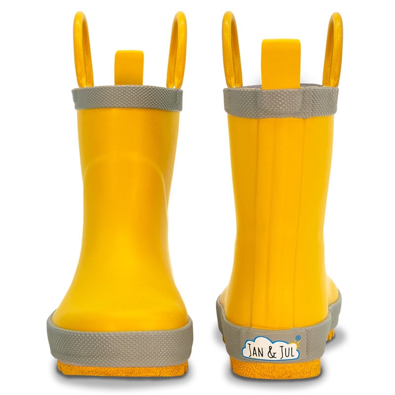 Jan & Jul- Kids Rubber Rain Boots | Yellow