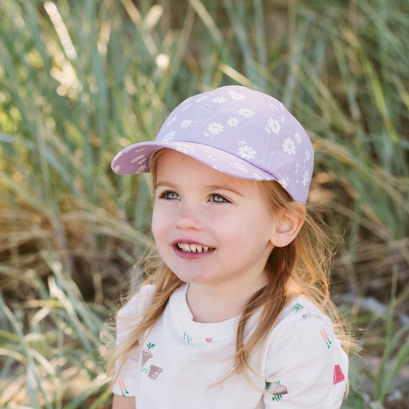 Jan & Jul Lite Xplorer Cap (6 panel cotton) - Purple Daisy