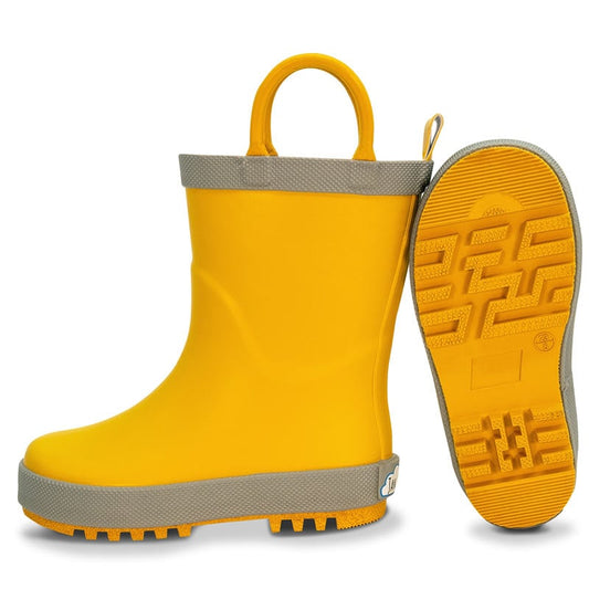 Jan & Jul- Kids Rubber Rain Boots | Yellow