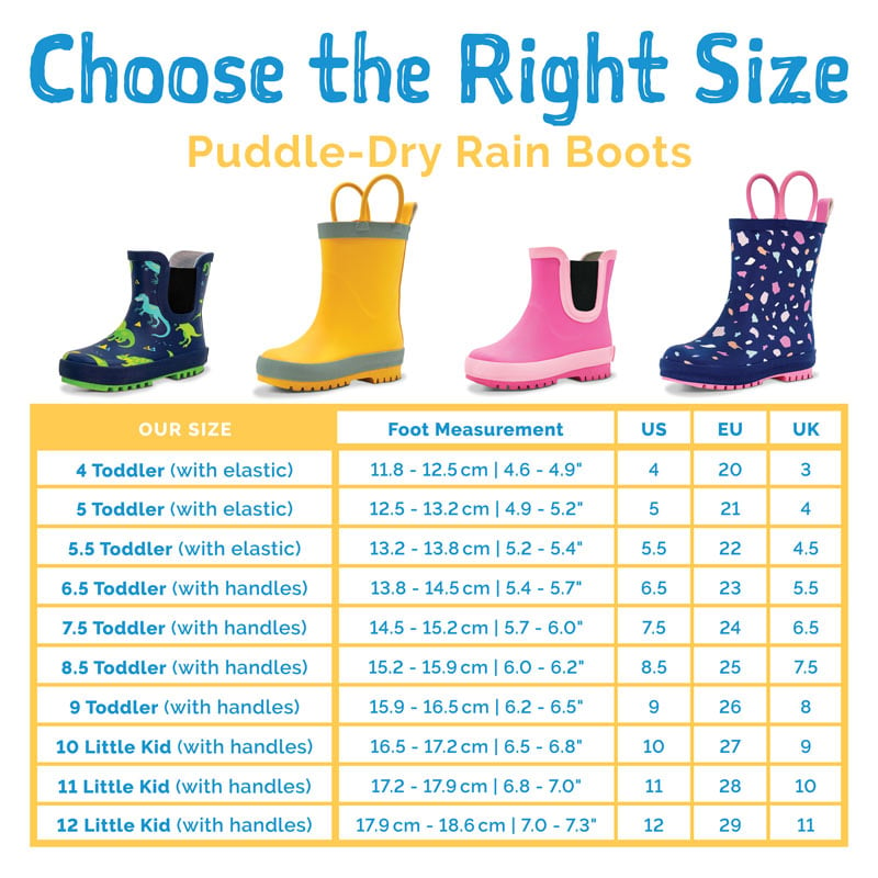 Jan & Jul- Kids Rubber Rain Boots (Handle) | Bear