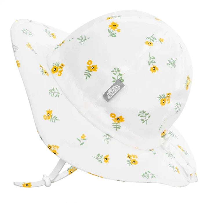 Jan & Jul Yellow Flowers | Cotton Floppy Hat