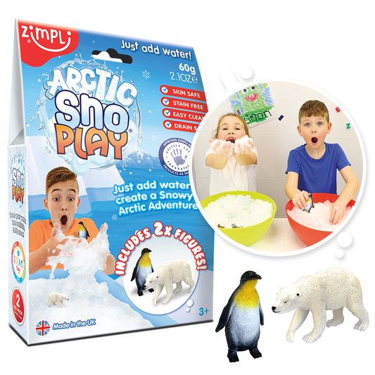 Zimpli Arctic Snoplay Diy Sensory Fake Snow Toy