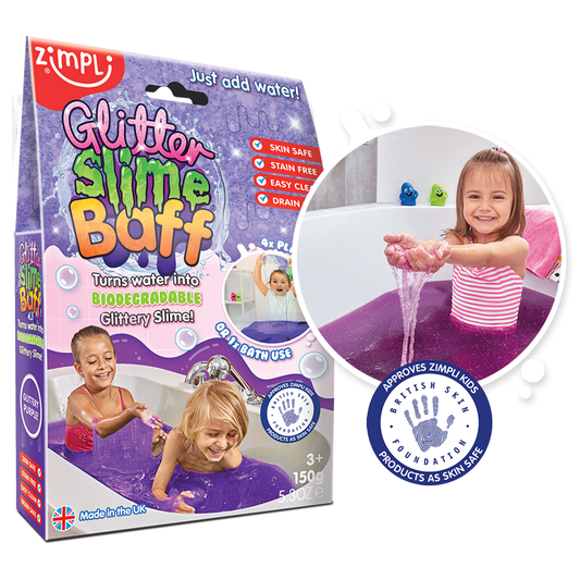 Zimpli Bio Glitter Slime Baff Kids Sensory Bath Toy