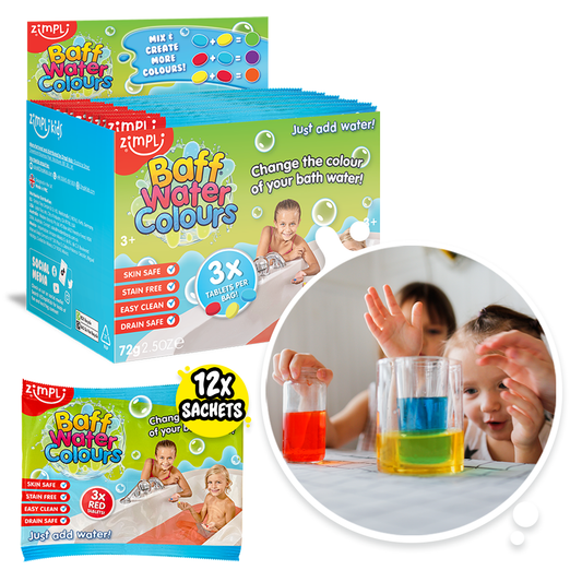 Zimpli Baff Water Colour Bath Tablets