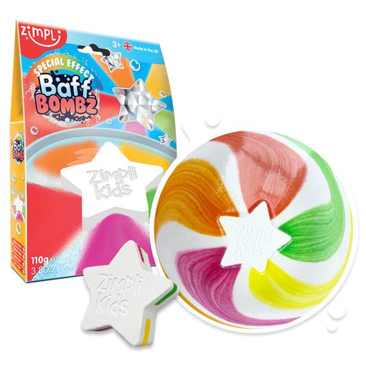 Zimpli Large Star Surprise Colour Baff Bombz -Bath Bomb Toy