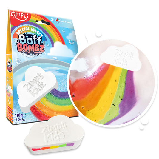 Zimpli Large Rainbow Special Effect Baff Bombz - Bath Toy